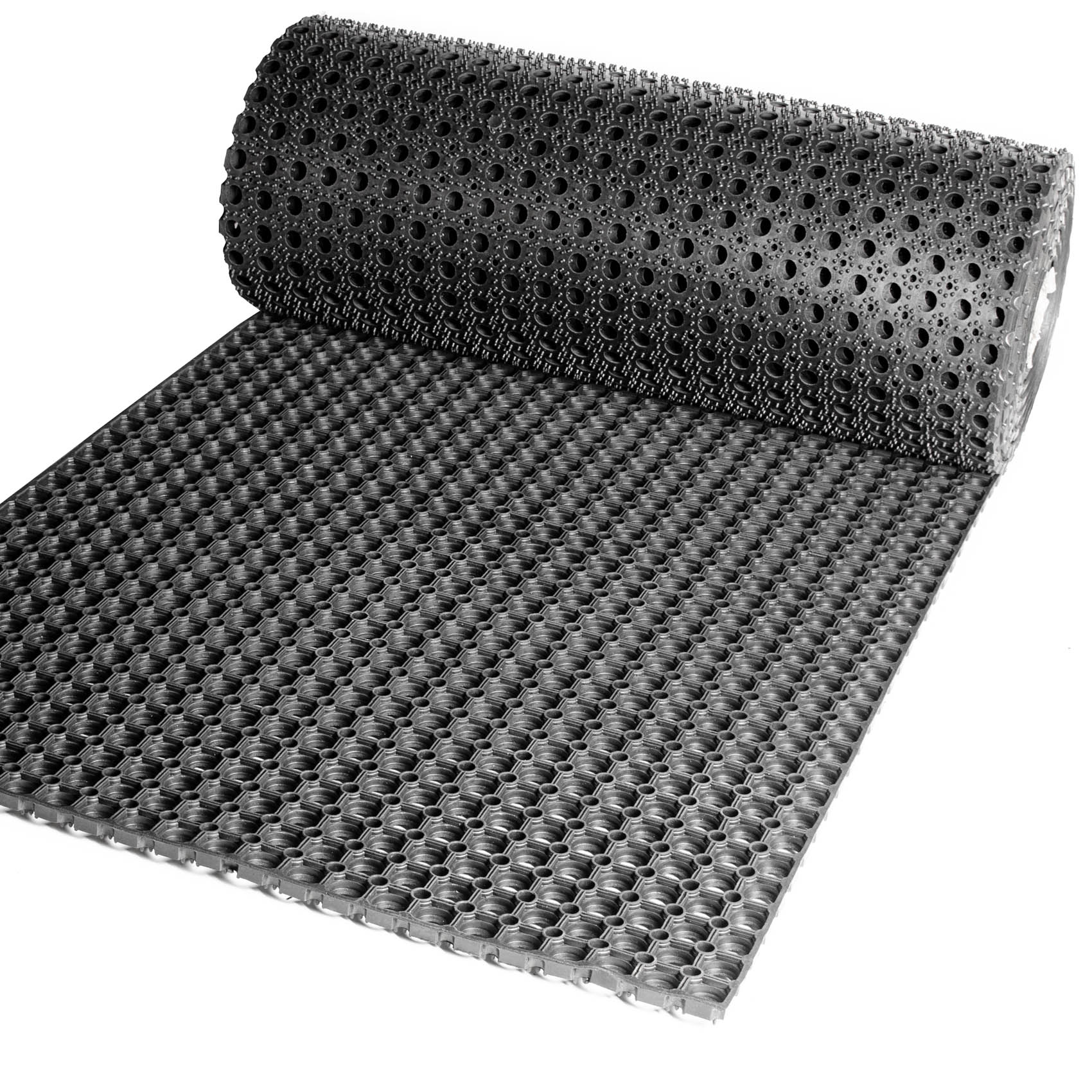 Ringgummimatte Gummi Fußmatte Meterware Breite 100cm 50x100cm 16mm