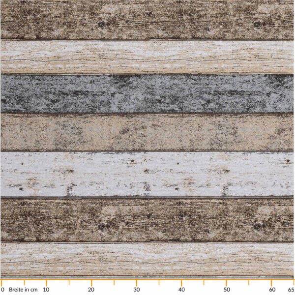 Küchenläufer Küchenteppich Läufer Flur Wood Industry Holz Braun Teppichläufer – RUND 65cm