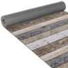 Küchenläufer Küchenteppich Läufer Flur Wood Industry Holz Braun Teppichläufer – RUND 65cm