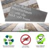 Küchenläufer Küchenteppich Läufer Flur Wood Industry Holz Braun Teppichläufer – RUND 65cm