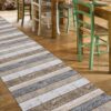 Küchenläufer Küchenteppich Läufer Flur Wood Industry Holz Braun Teppichläufer – RUND 65cm