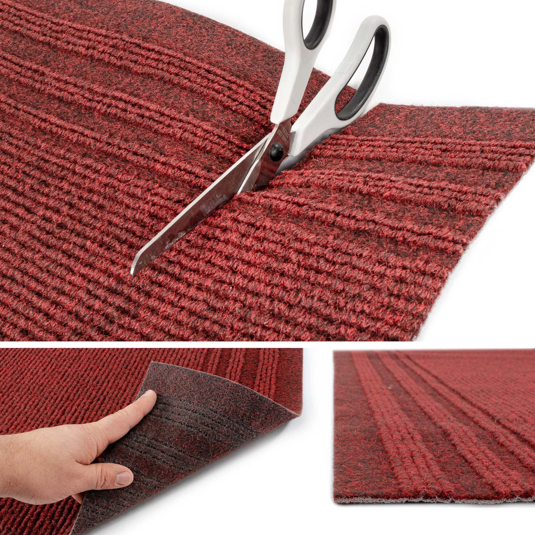 Küchenläufer Küchenteppich Läufer Flur Teppichläufer Rot 67cm Breit