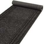 Läufer Flur Teppichläufer Flur Teppich Küchenläufer Anthrazit 67cm Breit