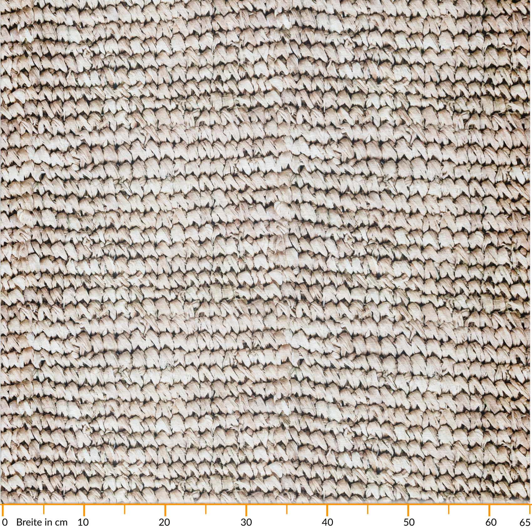 Küchenteppich Läufer Flur Teppichläufer rutschfest abwischbar Flechoptik Stroh Beige