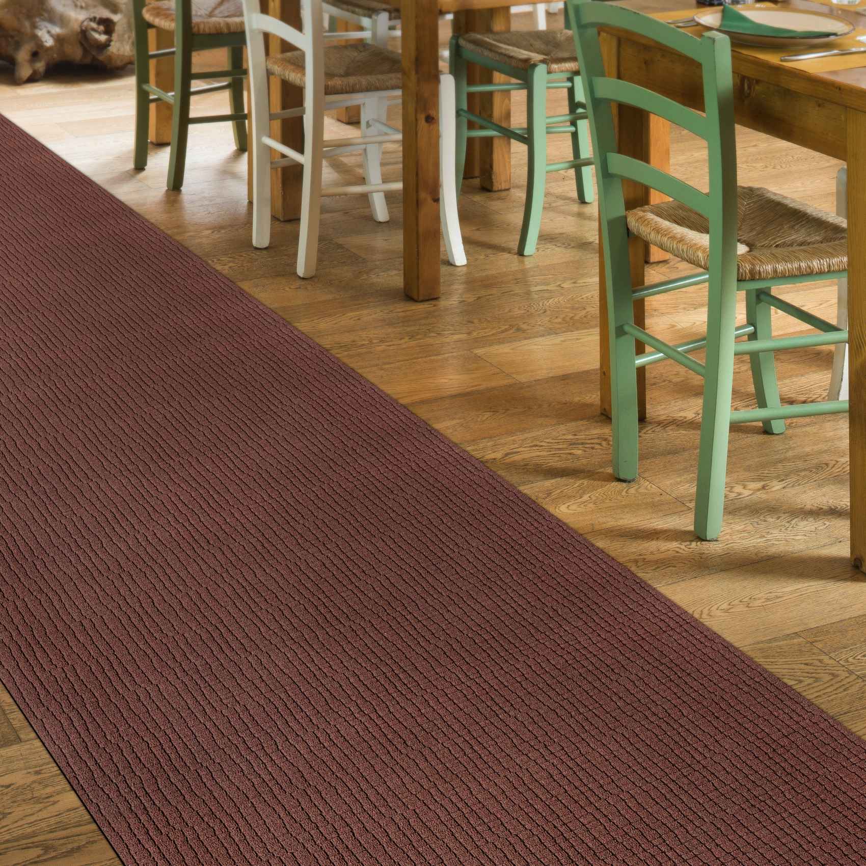 Teppichläufer Flurläufer Küchenläufer Velours Wilson Braun 65cm Breit