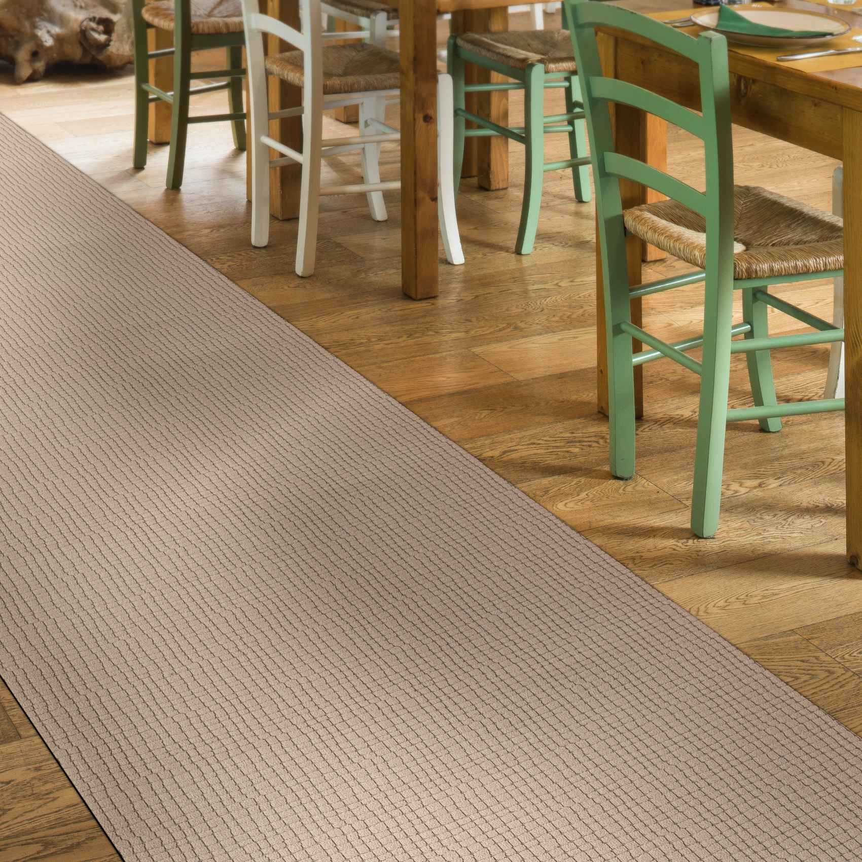 3429404_Product Teppichläufer Flurläufer Küchenläufer Velours Wilson Beige 65cm Breit