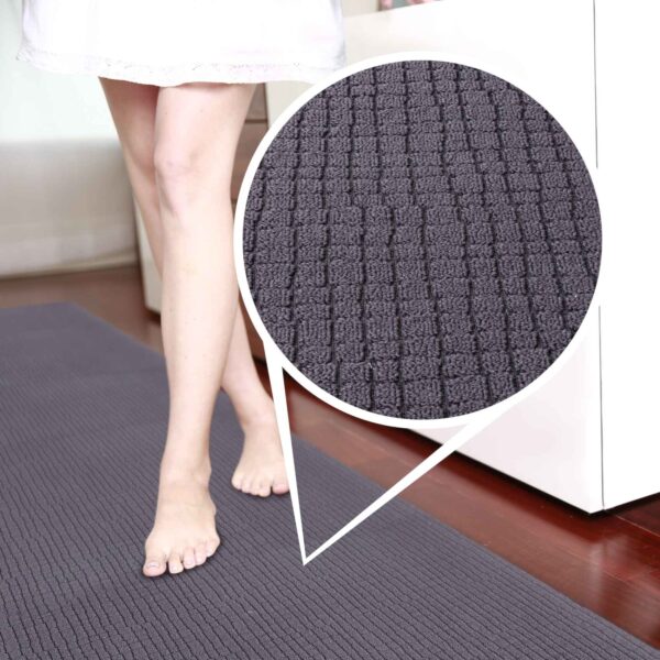 Teppichläufer Flurläufer Küchenläufer Velours Wilson Anthrazit 65cm Breit – 100x67cm