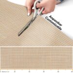 Outdoor- Indoorteppich Teppichläufer Küchenläufer Rattan Tatami Flecht Beige |  50cm Breit