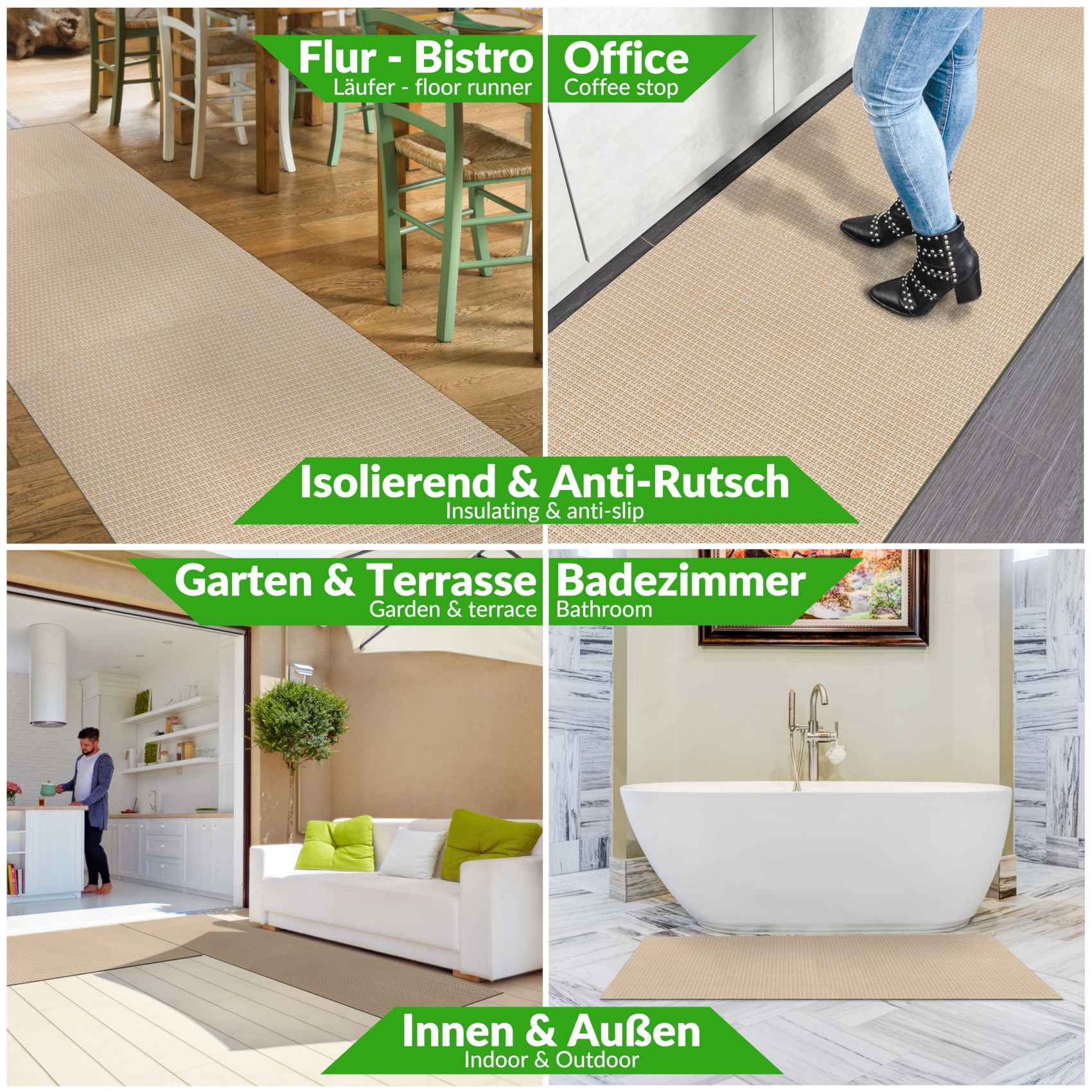3431652_Product Outdoor- Indoorteppich Teppichläufer Küchenläufer Rattan Tatami Flecht Beige | 50cm Breit