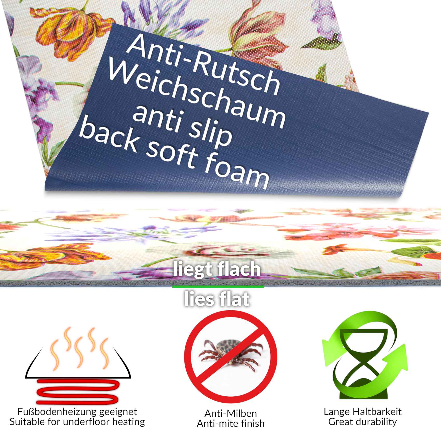 3431703_Product Küchenläufer Küchenteppich Mirza Maggio Läufer Flur abwaschbar | 48cm Breit