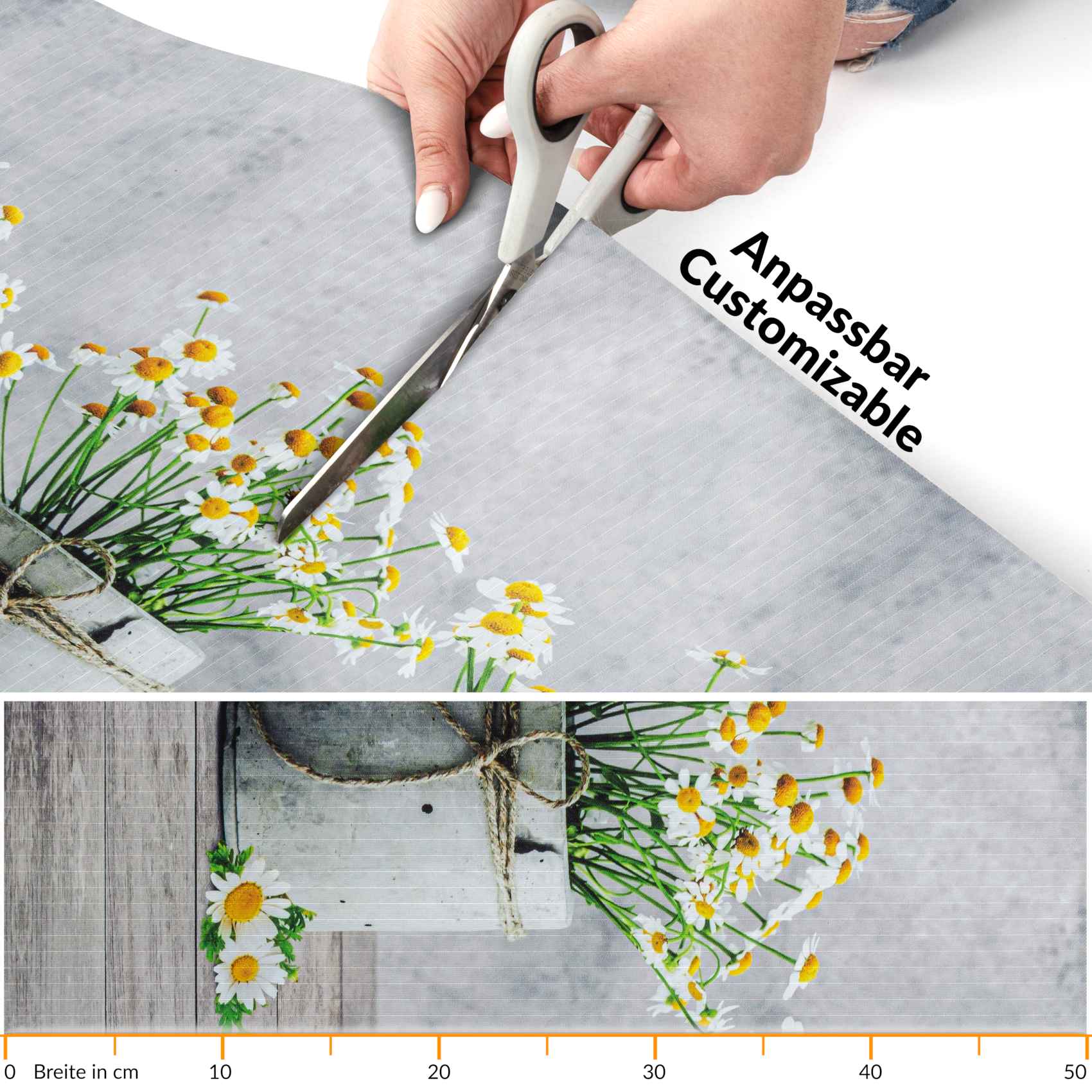 3431741_Product Küchenläufer Küchenteppich Läufer Flur Teppichläufer Sprinty Camomilla Grau 50cm Breit