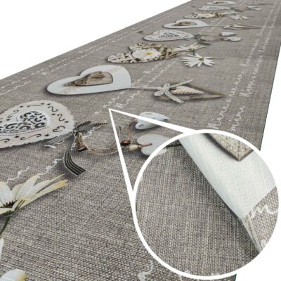 Küchenläufer Küchenteppich Läufer Flur Teppichläufer Sprinty Mama Grau 50cm Breit