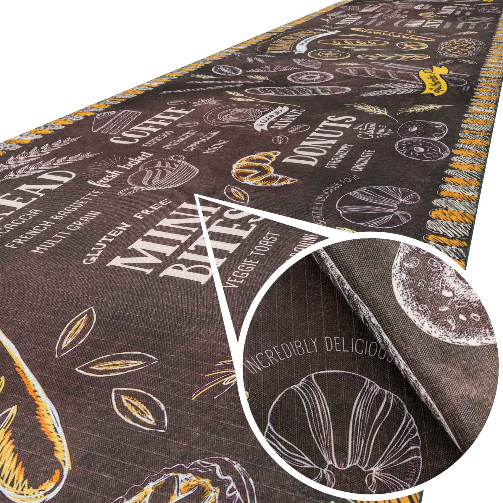3431784_Product Küchenläufer Küchenteppich Läufer Flur Teppichläufer Sprinty Bakery Mehrfarbig 50cm Breit