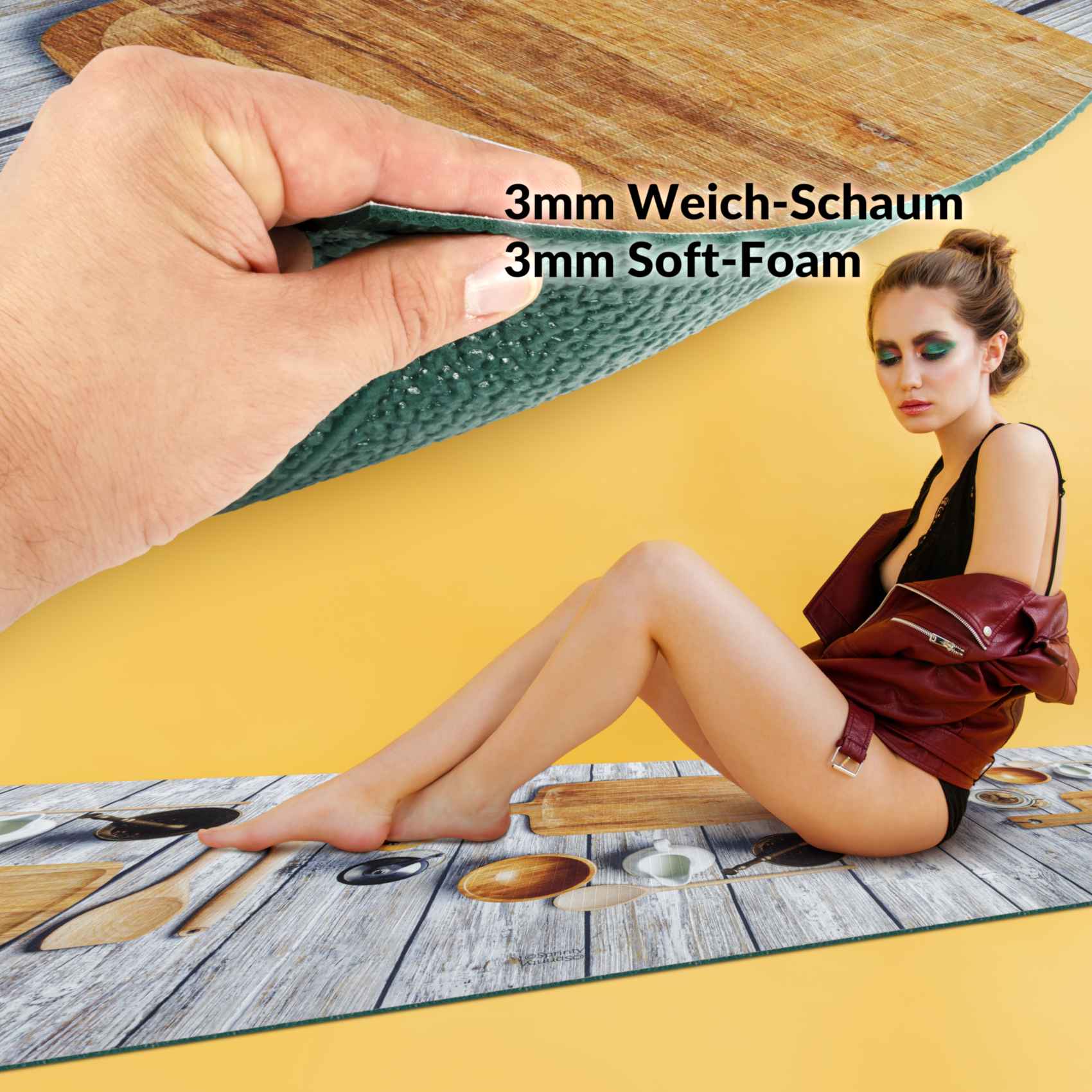 3431802_Product Küchenläufer Küchenteppich Läufer Flur Teppichläufer Sprinty Cucina New Mehrfarbig 50cm Breit