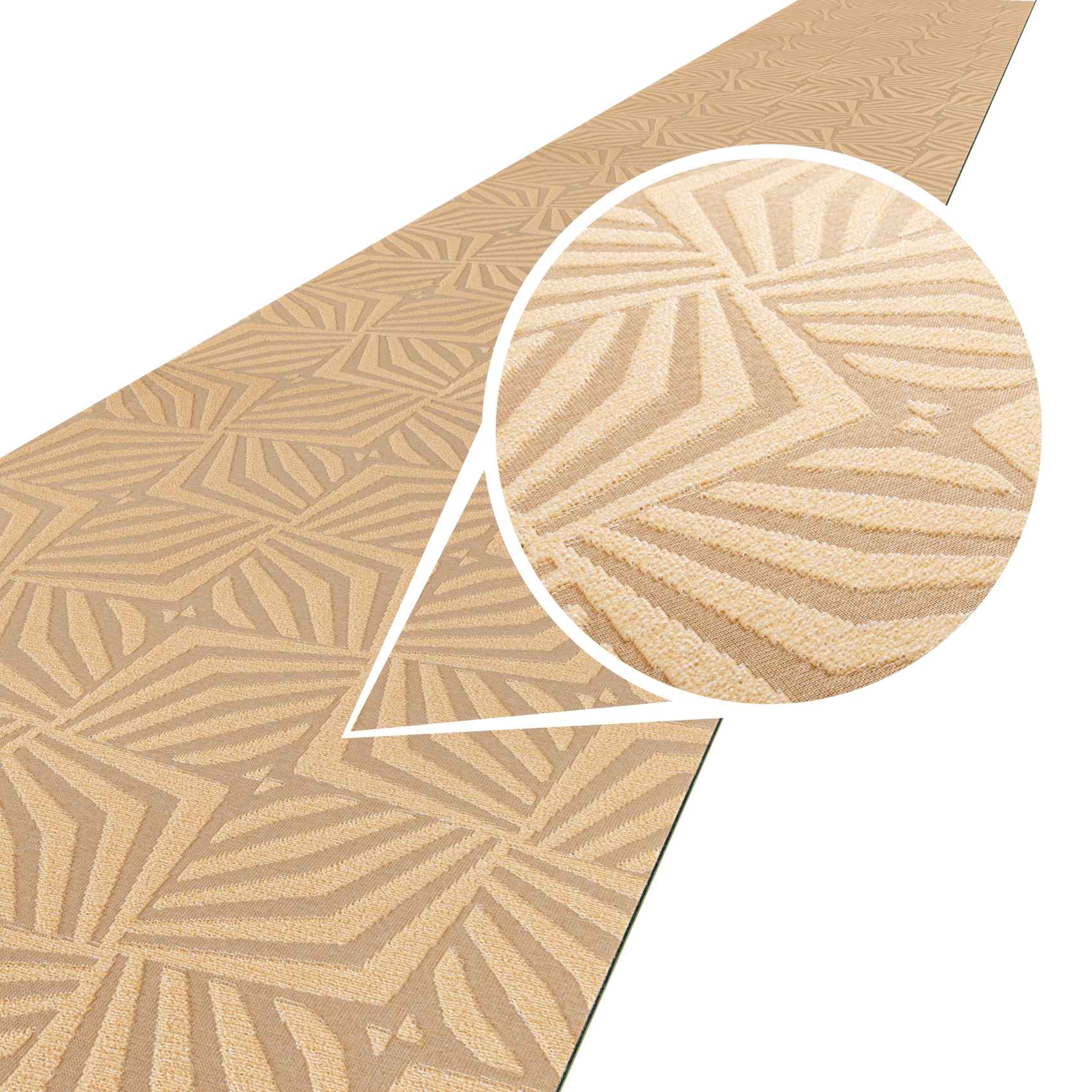 3431903_Product Teppichläufer Küchenteppich Flurläufer Küchenläufer Velours rutschfest waschbar Beige 50cm Breit