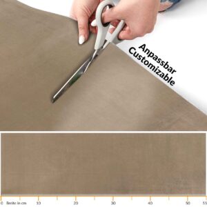 Teppichläufer Flur Läufer Küchenläufer Velours Flur Teppich Samt Braun 50cm Breit
