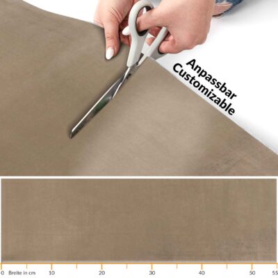 Teppichläufer Flur Läufer Küchenläufer Velours Flur Teppich Samt Braun 50cm Breit