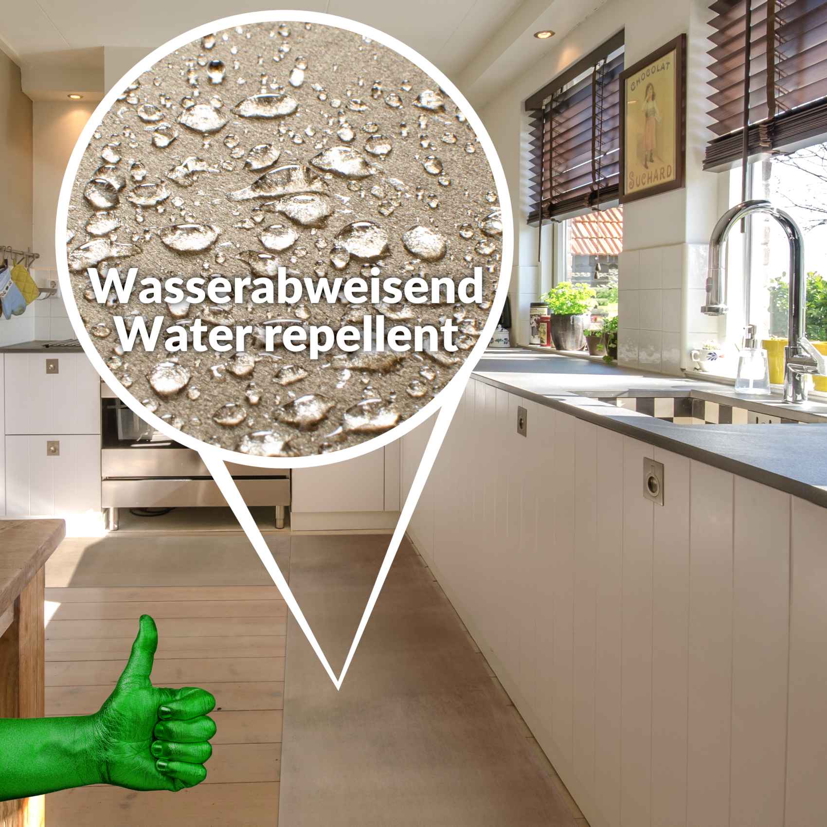 3432037_Product Teppichläufer Flur Läufer Küchenläufer Velours Flur Teppich Samt Braun 50cm Breit