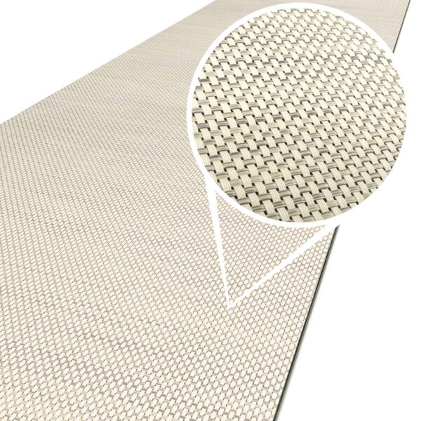 Outdoorteppich Teppichläufer Küchenläufer Rattan Tatami Flecht Gelb | 50cm Breit – 100x50cm