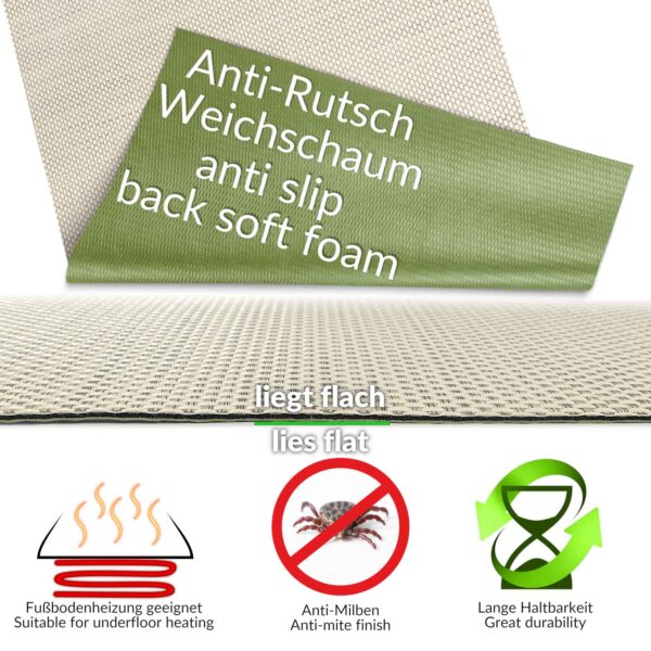 Outdoorteppich Teppichläufer Küchenläufer Rattan Tatami Flecht Gelb | 50cm Breit – 100x50cm