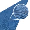 Teppichläufer Flurläufer Küchenläufer Velours waschbar rutschfest Sisi Essence Blau 50cm Breit – 100x50cm