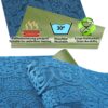 Teppichläufer Flurläufer Küchenläufer Velours Jacquard Teppich Sisi Raku Blau 65cm Breit – 100x67cm