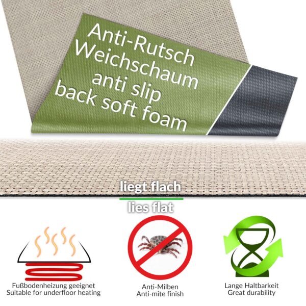 Outdoorteppich Teppichläufer Küchenläufer Rattan Tatami | 50/ 67/ 100 cm Breit