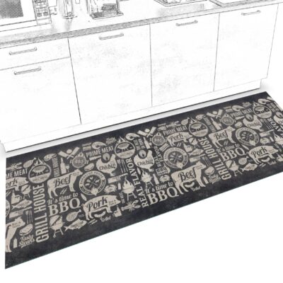 Küchenläufer Küchenteppich Läufer Flur Teppichläufer Sprinty Grill House 52cm Breite