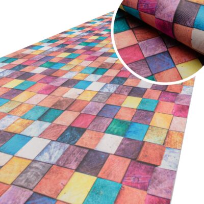 Küchenläufer Küchenteppich Läufer Flur Teppichläufer Mosaik Bunt