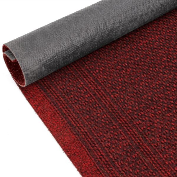 Teppichläufer Sauberlaufmatte Schmutzfangmatte Läufer Flur Meterware Aztek Breite 80cm – Rot, 100x80cm