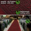 Teppichläufer Sauberlaufmatte Schmutzfangmatte Läufer Flur Meterware Aztek Breite 80cm – Rot, 100x80cm