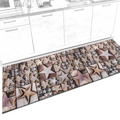 Küchenläufer Küchenteppich Läufer Flur Teppichläufer Sprinty Star 52cm Breite