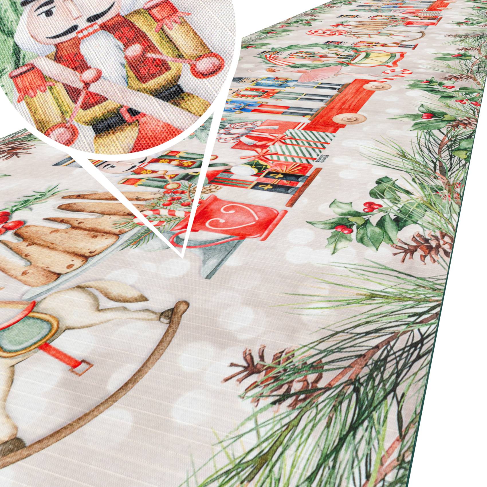 3452343_Product Küchenläufer Küchenteppich Läufer Flur Teppichläufer Sprinty Nussknacker 52cm Breite