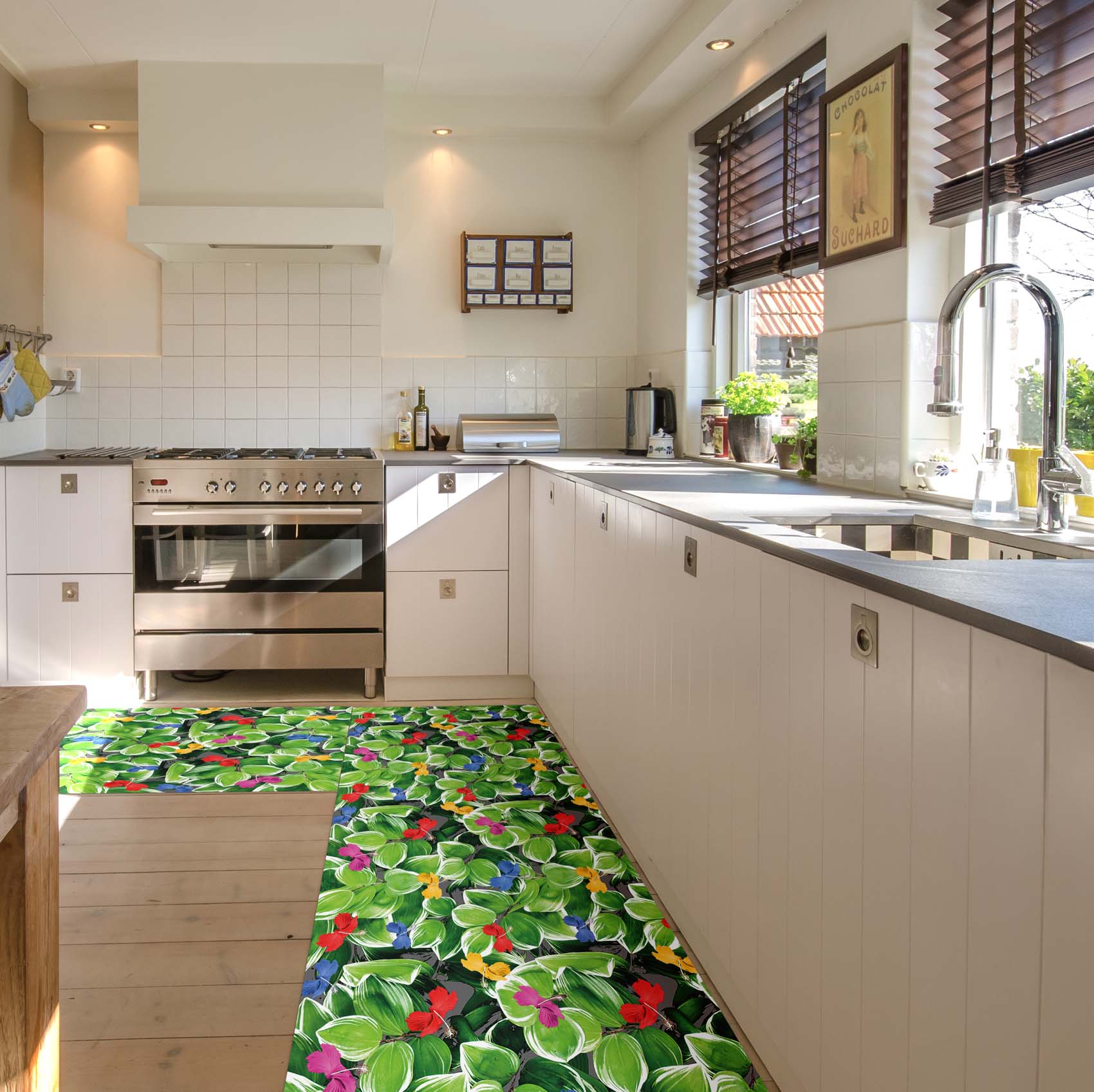C-Users-Administrator-Desktop-upload-JPEG-EMOMA07_17-jpg Küchenläufer Küchenteppich Läufer Flur Teppichläufer Fliesengarten Mehrfarbig 80cm Breit
