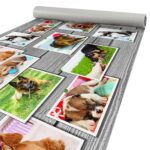 Küchenläufer Küchenteppich Läufer Flur Teppichläufer  Hundemotiv Mehrfarbig 80cm Breit