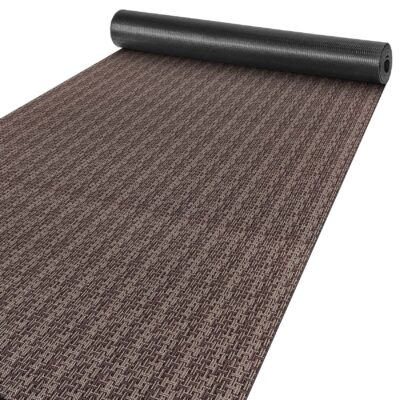 Küchenläufer Küchenteppich Läufer Flur Premium 3-Schicht Flechtoptik Braun