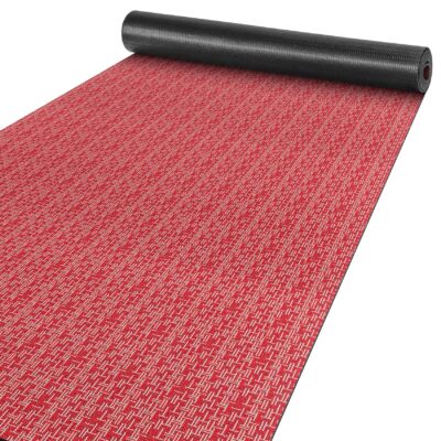 Küchenläufer Küchenteppich Läufer Flur pflegeleicht Premium waschbar Flechtoptik Rot