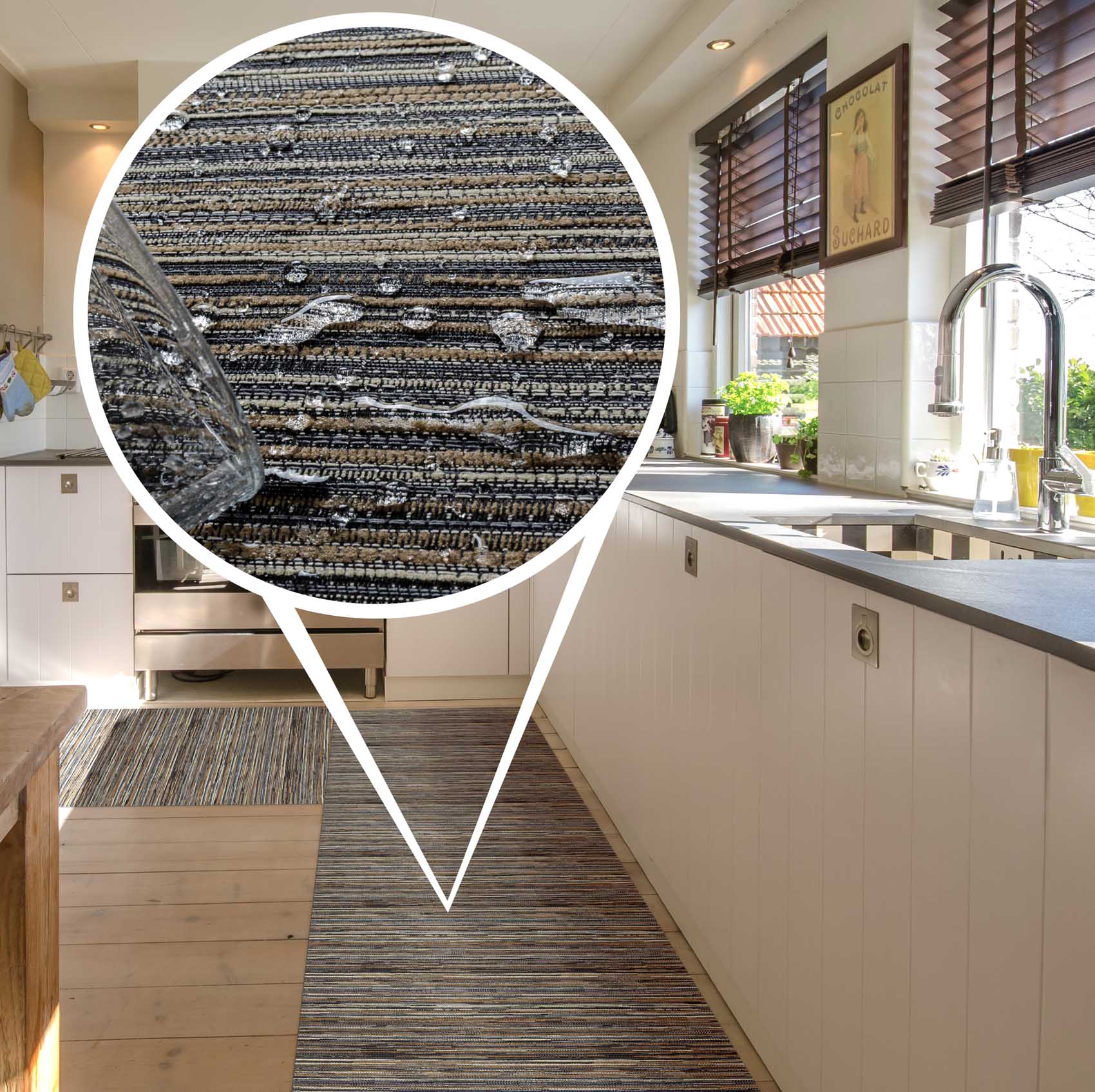 Z-0000_FOR_WEB-016_GlobalTex-2009_Kuechenlaeufer-GTPSA16_17-jpg Küchenläufer Küchenteppich Läufer Flur Linien Braun