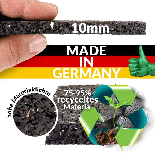 Bautenschutzmatte / Antirutschmatte Gummi Granulat Dicke 3mm in Kr