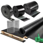 Gummistreifen Gummileiste Gummimatte Meterware SBR 3mm und 5mm