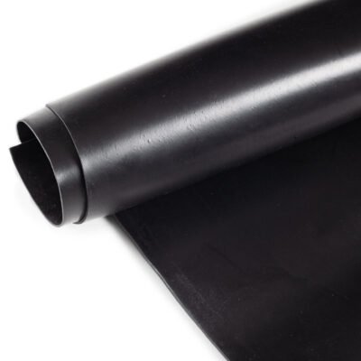 SBR Gummimatte Meterware Gummi Bodenbelag Glatt Schwarz Stärke: 1mm 100cm Breite