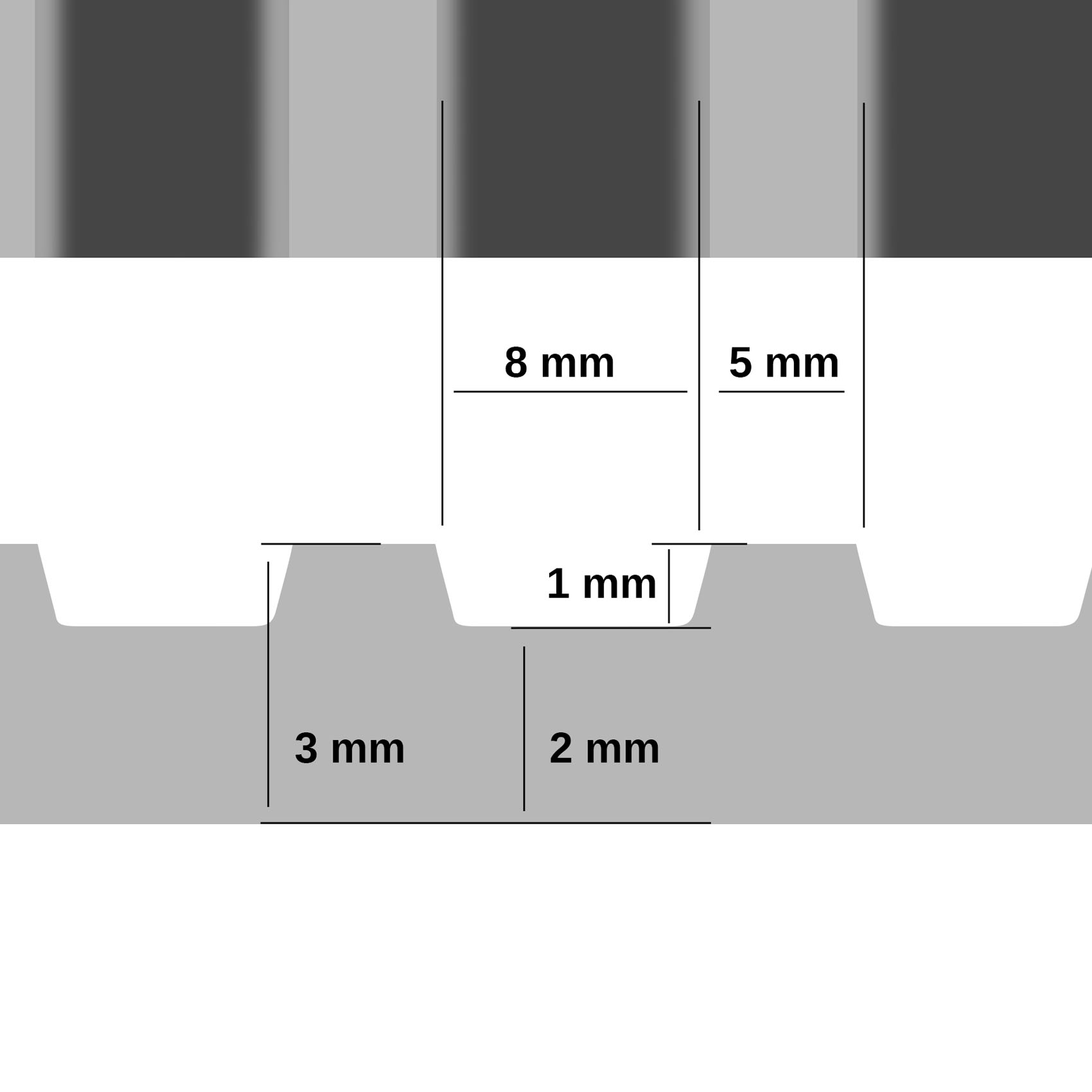 3814025_Product SBR Gummimatte Meterware Gummi Bodenbelag Breitriefen Schwarz Stärke: 3mm 100cm Breite