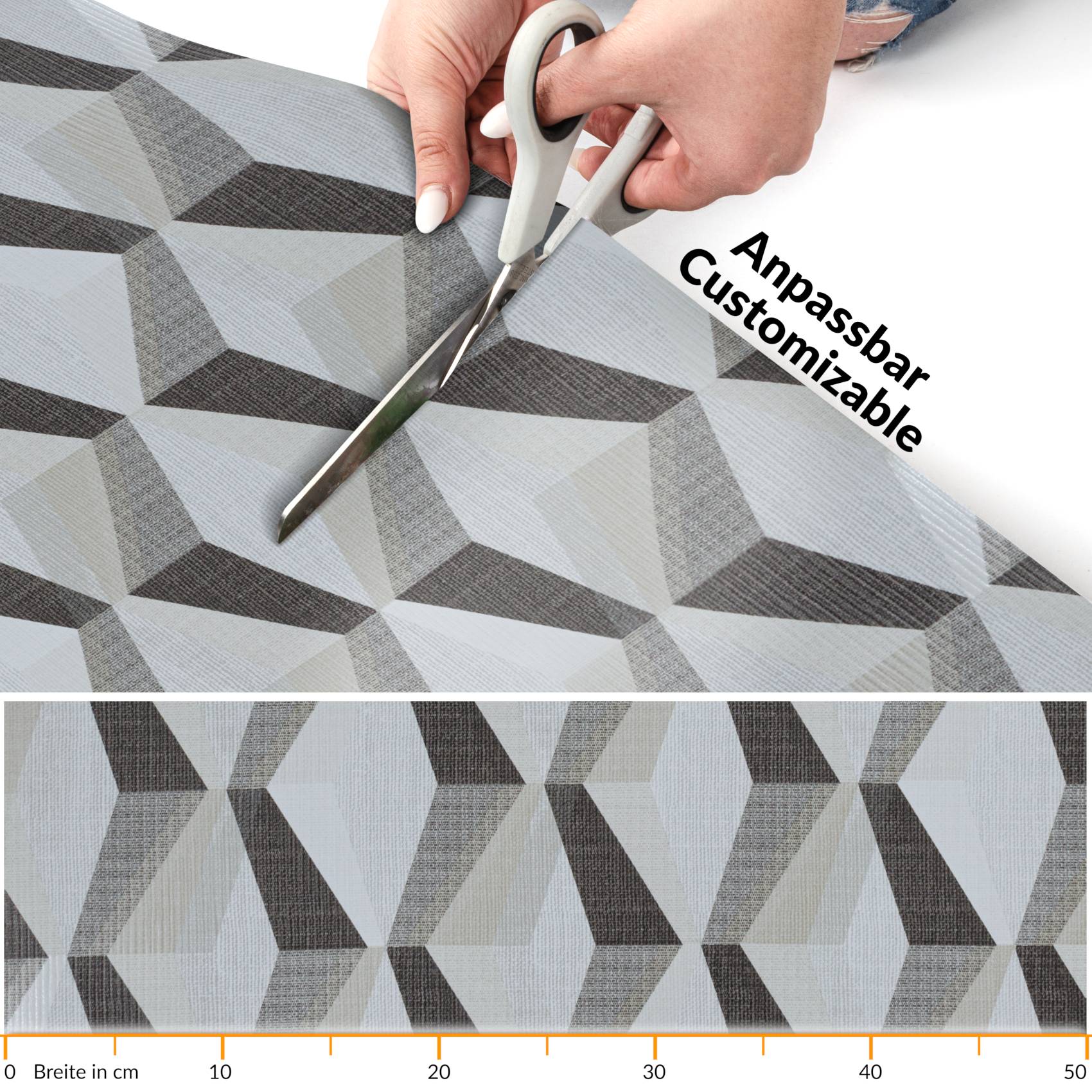 BRHF4107_20 Küchenläufer Flurteppich Küchenteppich Motivdruck Illusion 3D Flur Teppich Läufer rutschfest abwaschbar