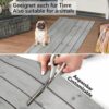 Küchenläufer Teppich Läufer Flurteppich waschbar rutschfest Holzoptik Grau Breite 65cm – 100x65cm