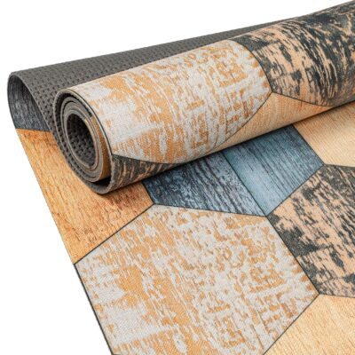 Küchenläufer Teppich Läufer Flurteppich waschbar rutschfest Modern Breite 65cm