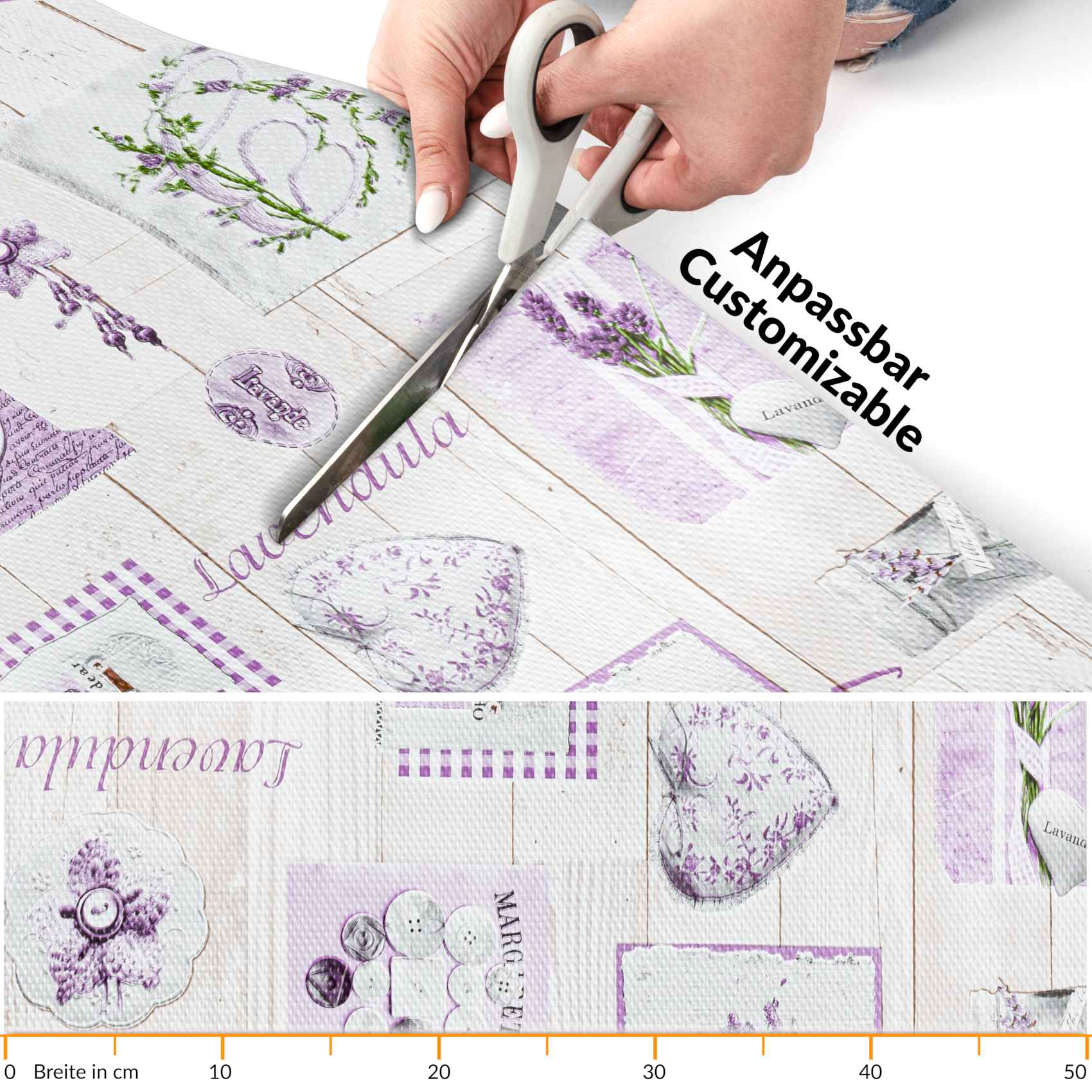 Küchenläufer Lavendula Teppichläufer pflegeleicht rutschfest abwaschbar Küchenteppich