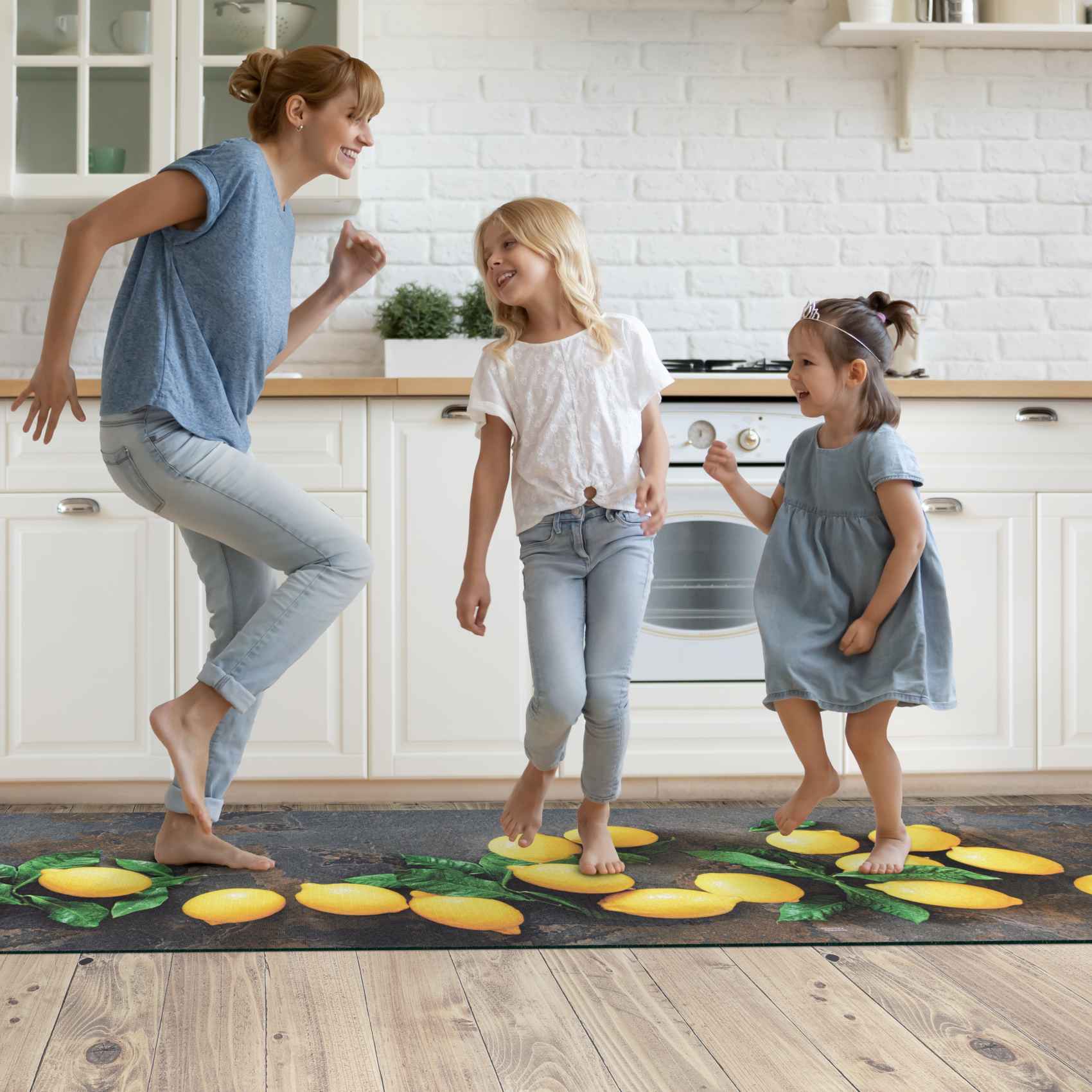 Küchenläufer Küchenteppich Läufer Flur Teppichläufer Sprinty Limoncello 52cm Breite