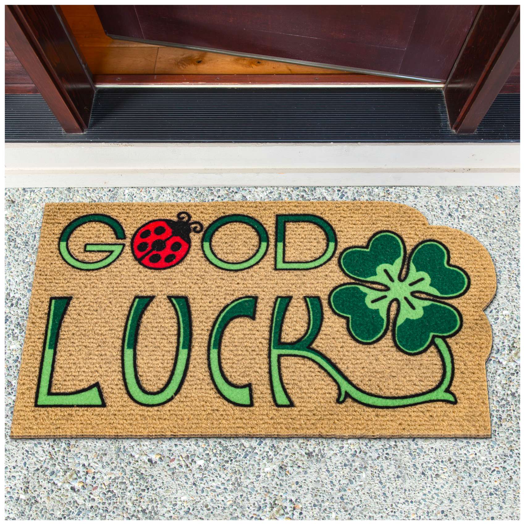 Schmutzfangmatte Fußmatte Fußabtreter Kokarda 40x70cm Good Luck 40x70cm