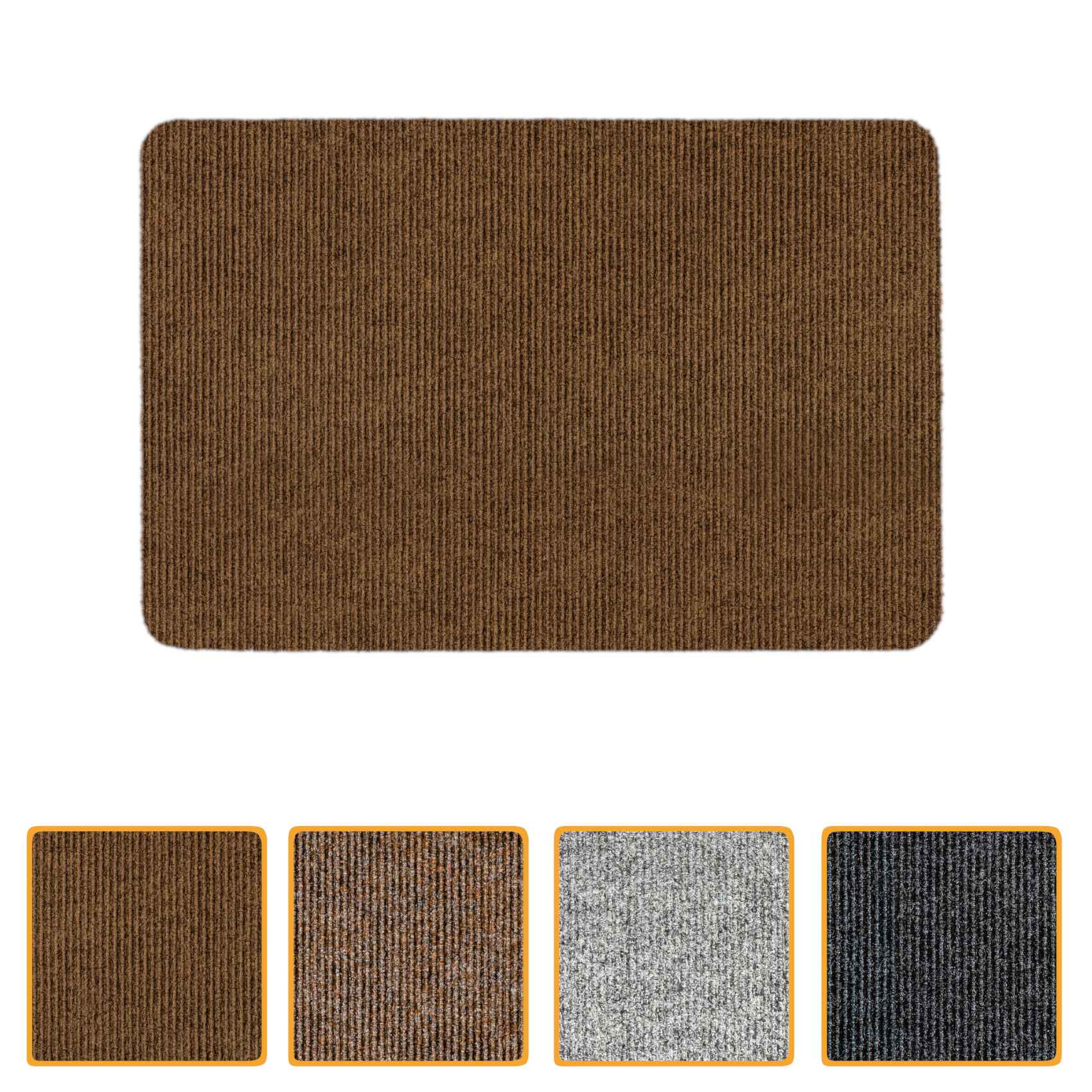 Schmutzfangmatte Fußmatte Fußabtreter STRIBET Mehrfarbig Hellbraun 40x60cm
