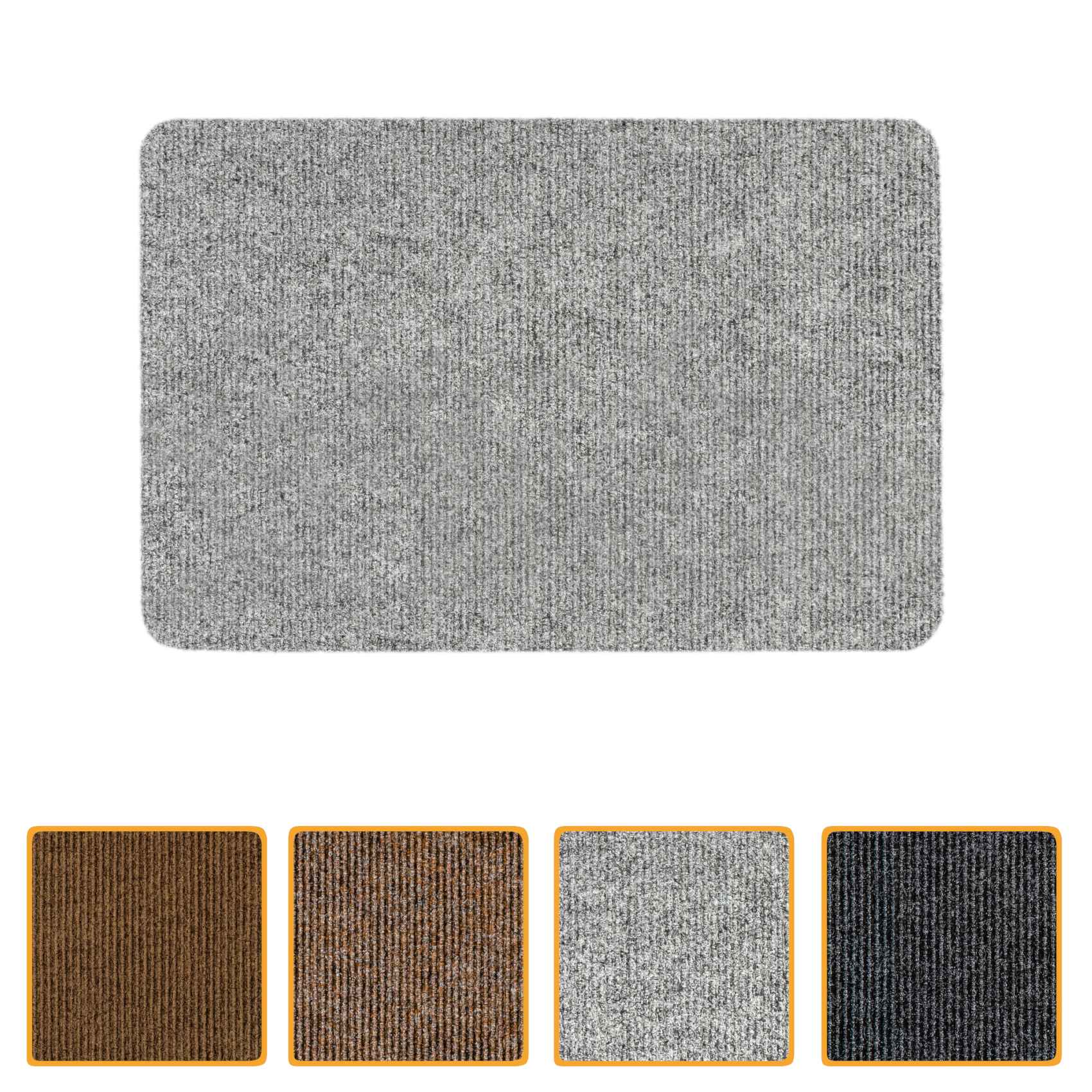 Schmutzfangmatte Fußmatte Fußabtreter STRIBET Mehrfarbig Grau 40x60cm